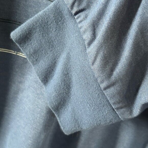 Travis Mathew Golf Blue Half Zip Pullover Athletic Sporty Zippered Pockets Sz Lg - Picture 8 of 16